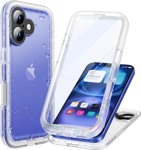 Miniatura 69 de Cozycase TOP Funda impermeable para iPhone 17 Pro Max - Grado militar resistente a todo 360 con protector de cámara de pantalla, doble IP68 a prueba