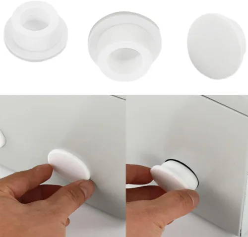Miniatura 2 de Paquete de 5 cubiertas de chorro para bañera de hidromasaje de 0.591 in, 3/5 pulgadas, tapones de silicona para tapones de tapón de silicona