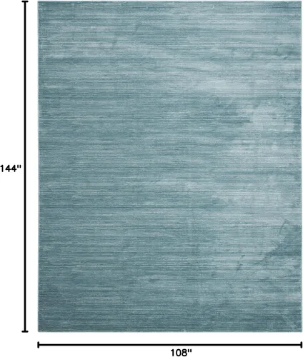 Miniatura 2 de SAFAVIEH Alfombra de Área 9x12 - Colección Vision - Grande - Aguamarina, Diseño Moderno Degradado, No Desprende Pelusa y Fácil de Limpiar, Ideal Azul
