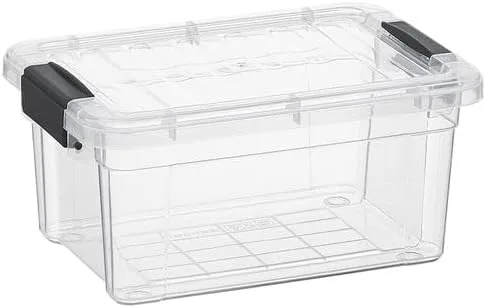 Miniatura 20 de Superio Caja de almacenamiento transparente con tapa, contenedores de plástico de 2.5 cuartos de galón para organizar, cajas apilables, sin BPA,