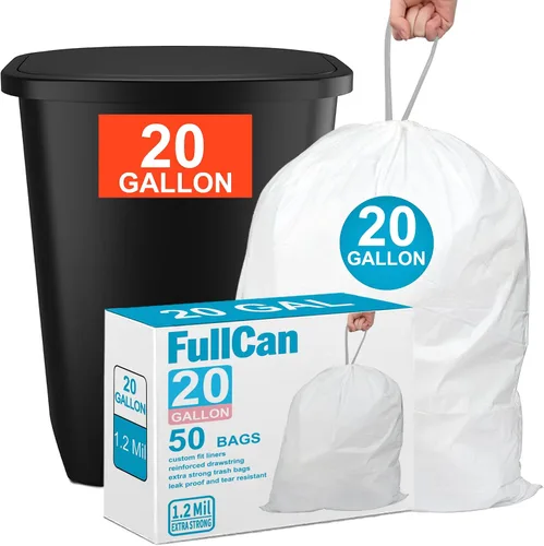 Miniatura 9 de Code M - 100 bolsas de basura resistentes con cordón reforzado para Reliable1st de 8-12 galones / 40-55 litros compatibles con simpIehuman Code M
