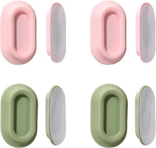 Miniatura 10 de XYOFUN Soporte magnético para control remoto de pared, 4 unidades, organizador autoadhesivo sin taladros para aire acondicionado y controles remotos