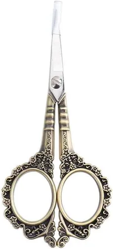 Miniatura 8 de AKOAK Tijeras estilo ciruela vintage - Tijeras multifuncionales de acero inoxidable para uñas (plata)