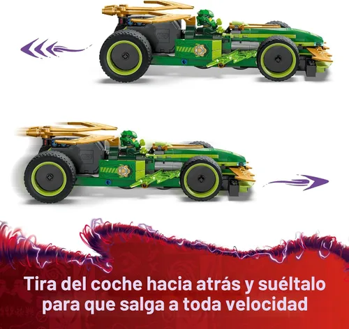 Miniatura 3 de LEGO NINJAGO - Auto de juguete Lloyd's Pull-Back Race Car - Juguete de construcción para juego de rol para niños y niñas, a partir de 7 años - Auto