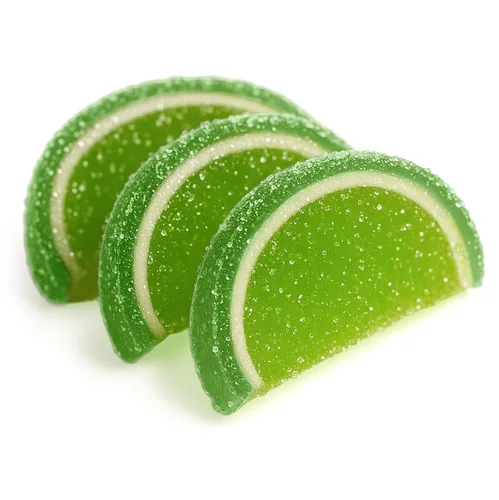 Miniatura 3 de NY Spice Shop Rebanadas de fruta de manzana – 1 libra de sabor cítrico masticable de gelatina de fruta de caramelo – Manzanas en rodajas a