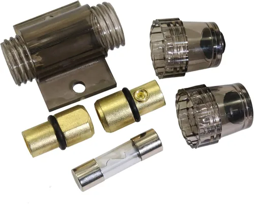Miniatura 5 de Kit completo de cableado de amplificador de calibre 8 y 800 W de alto rendimiento, con soporte de fusible AGU de 60 A, cable de alimentación/tierra