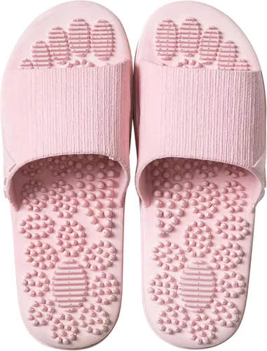 Miniatura 12 de Acupressure Massage Slippers Therapeutic Reflexology Sandals for Foot Acupoint Massage Shiatsu Arch Pain Relief Non-Slip Massage Shoes for Bath Azul