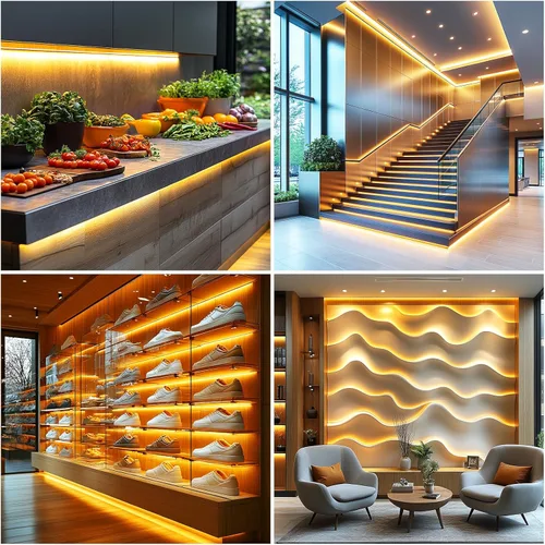 Miniatura 3 de Luces de tira LED 24V COB LED Blanco cálido 3000K Súper brillante tira LED 16.4 pies 5M sin puntos de alta densidad Corta y flexible para proyectos