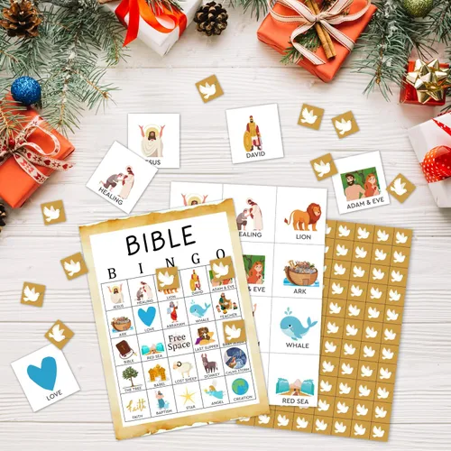 Miniatura 3 de Juegos de fiesta de bingo de Navidad con 24 jugadores, juegos de fiesta de Navidad para mujeres, suministros de fiesta, actividades familiares