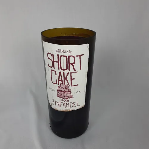 Miniatura 3 de 2015 Miller Family Wine Company Zinfandel Nanna's Short Cake Wine Bottle Candle - Repurposed Original Label Decor - Sweet Delights in Every Glow
