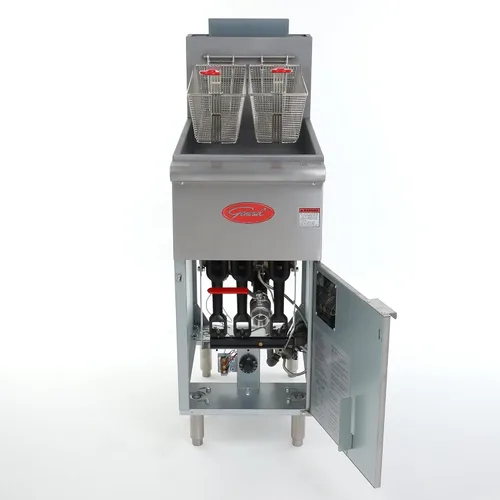 Miniatura 2 de General Freidora comercial, 40 lb., 90,000 BTU, en acero inoxidable (GFF3-40LP)