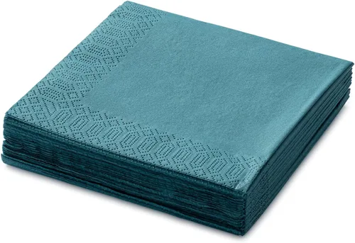 Miniatura 16 de Servilletas desechables rojas de 3 capas, 125 unidades, servilletas de papel para cócteles y fiestas para bodas, cumpleaños, bares y eventos, hechas