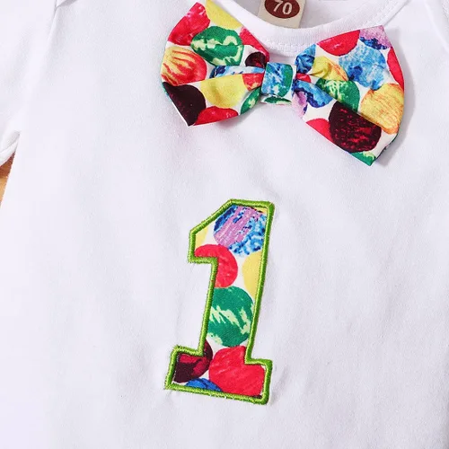 Miniatura 23 de IDOPIP Traje formal para bebé niño para el primer cumpleaños de Cake Smash con corbatín y tirantes y pantalones cortos para sesión de fotos