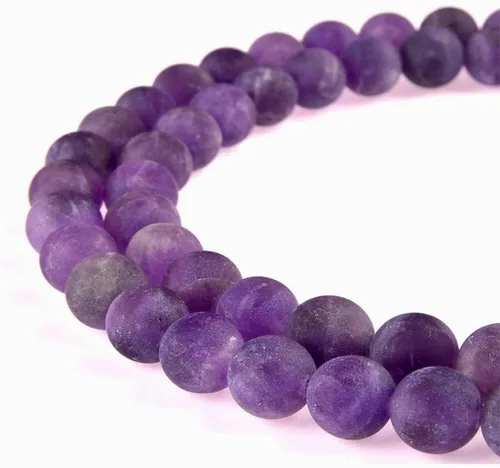 Miniatura 32 de Cuentas sueltas de jade azul teñido natural de 6 mm, cuentas redondas lisas, aproximadamente 15.5 pulgadas, para hacer pulseras y collares de Jade