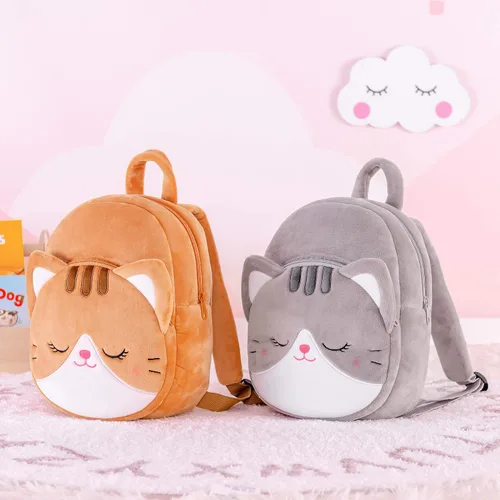 Miniatura 54 de Lazada Mochila para niños pequeños, juguetes de animales de peluche, mochila pequeña, color gris, 9.5 pulgadas