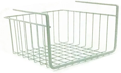 Miniatura 9 de Modern Home Cestas de almacenamiento de alambre para debajo del estante, organizador colgante para gabinete, despensa o armario, cesta de metal