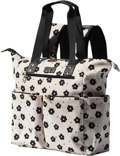 Miniatura 9 de ESVAN Bolsa de pañales Totepack Mochila 2 en 1 para mujer, multifuncional, de gran capacidad, con bolsillos aislados, viaje Multifunctional Rosa