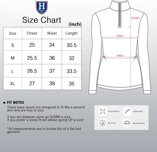 Miniatura 5 de Harrison Howard Camisa de manga larga para mujer con absorción de sudor ecuestre de secado rápido para montar a caballo con cremallera de 14 capa