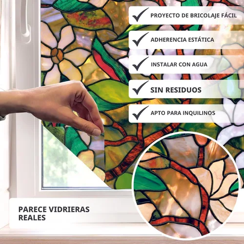 Miniatura 2 de Artscape 01 – 0113 24" x 36" Magnolia Diseño Ventana Cine Multicolor
