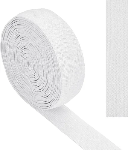 Miniatura 15 de GORGECRAFT Cinta elástica de silicona antideslizante de 5 yardas de 1 pulgada de ancho, banda de agarre elástica de goma, correas elásticas
