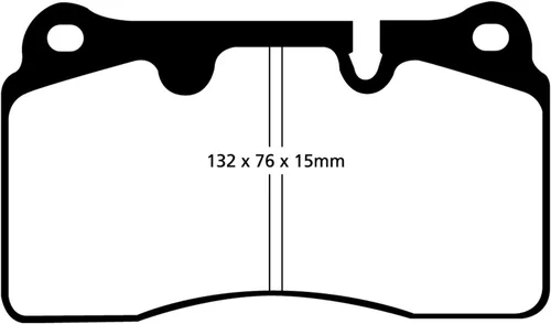 Miniatura 2 de EBC Brakes Redstuff - Juego de pastillas de freno deportivas serie 3000 DP31908C para adaptarse a Renault, Aston Martin, FERRARI, VOLKSWAGEN