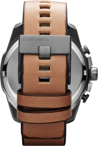 Miniatura 2 de Diesel Mega Chief DZ4280 reloj de cuero marrón metalizado para hombre