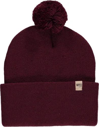 Miniatura 7 de Minus33 - Gorro de punto con pompón de peso medio, 100% lana merina, gorro de invierno