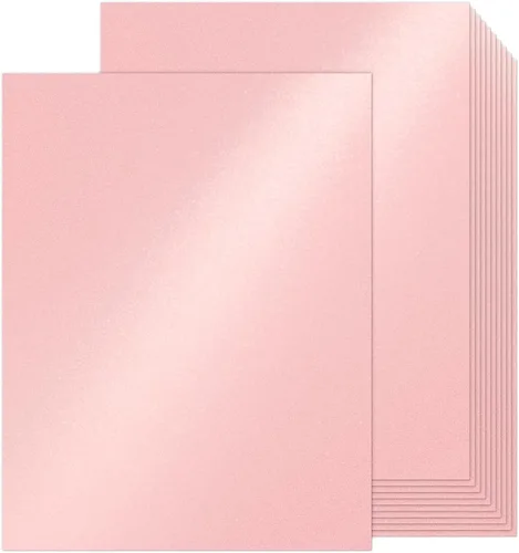 Miniatura 14 de Goefun - 100 hojas de cartulina azul brillante de 8.5 x 11 pulgadas, papel metálico de 80 libras para invitaciones, bodas, fiestas, duchas azul