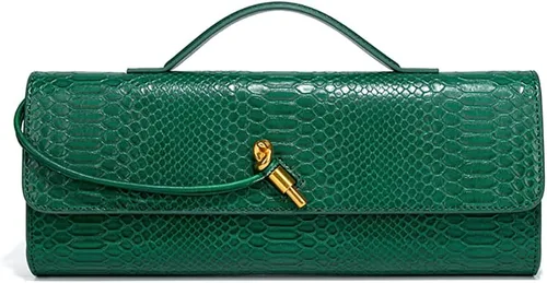 Miniatura 13 de Bolso de mano de cuero de moda para mujer, bolso de mano cruzado con estampado de cocodrilo