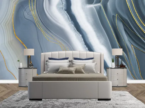 Papel tapiz de pared de mármol para dormitorio, 98 x 71 pulgadas (ancho x alto)