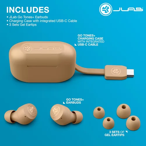 Miniatura 90 de JLab Go Air Pop+ Auriculares Verdaderamente Inalámbricos, Auriculares Intraaurales, Auriculares Bluetooth, 35H de Tiempo de Reproducción, Menta