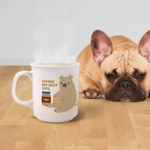 Miniatura 3 de Genuine Fred Taza de cerámica con texto en inglés "Say Anything", de 16 onzas, multicolor, apta para lavavajillas