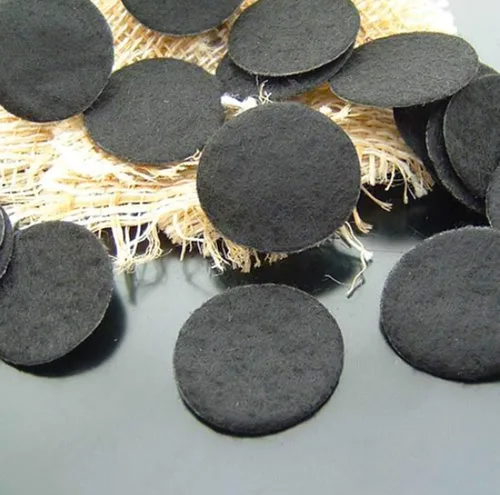 Miniatura 5 de tBesme Círculos de fieltro adhesivos negros; círculos adhesivos de fieltro negro para bricolaje y costura artesanal, 1 pulgada, paquete de 100