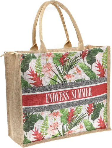 Miniatura 105 de Bolso grande de paja para mujer, tejido de ratán, bolso de playa de verano, a rayas