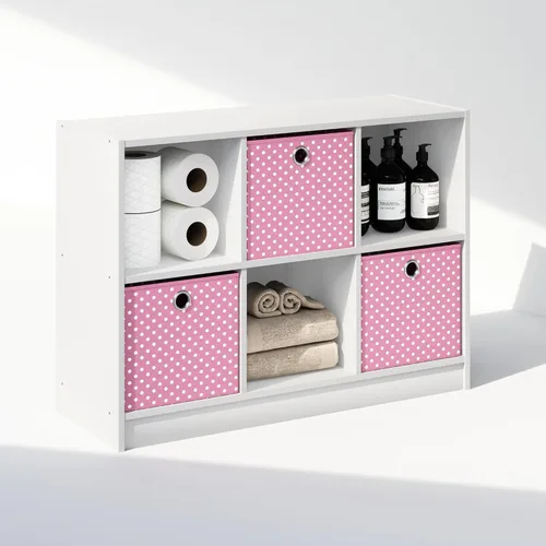 Miniatura 11 de Furinno Organizadores y almacenamiento de armario cúbicos, organizador de armario de 6 cubos con contenedores, almacenamiento de estante abierto