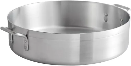 Miniatura 6 de Soro Essentials - Brasero de aluminio de 40 cuartos de galón con asas remachadas, peso medio de 0.157 in de grosor - Utensilios de cocina de brasero