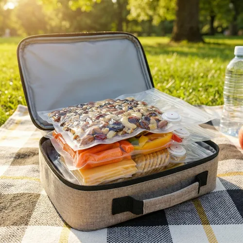 Miniatura 4 de ZKIRON Bolsas selladoras al vacío reutilizables para alimentos, paquete de 20 – Bolsas pequeñas de almacenamiento de alimentos, sin BPA, doble