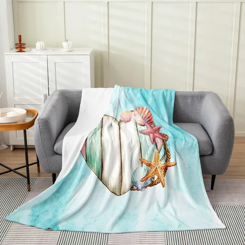 Miniatura 9 de Erosebridal Hammerhead Shark Flannel Blanket 40x50 Marine Life Fuzzy Plush Throw for Sofa Couch Hammerhead Shark Lover Gifts Ocean Sealife Fleece