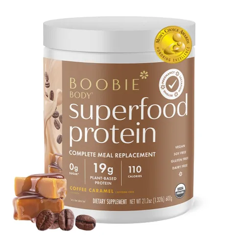 Miniatura 12 de Boobie BODY - Polvo para licuado de proteína vegana y orgánica con prebióticos y probióticos, 20 porciones