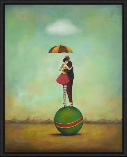Miniatura 11 de Amanti Art Lienzo enmarcado para pared, 20 x 16 pulgadas, romance de circo, por Duy Huynh, lienzo enmarcado para pared, obras de entretenimiento