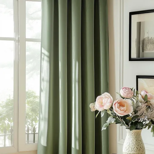 Miniatura 4 de jinchan Cortinas de terciopelo para sala de estar, cortinas de lujo con aislamiento térmico para dormitorio de 120 pulgadas de largo, elegantes