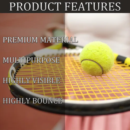 Miniatura 5 de Swingers Pelotas de tenis, pelotas de ejercicio de entrenamiento para mascotas, pelotas de tenis de práctica de alta elasticidad para principiantes