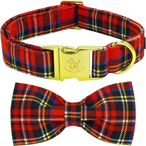 Miniatura 11 de Elegante collar para perro con moño Floral Vintage, cómoda pajarita para perro, collar de perro con lazo Collar ajustable para perros pequeños