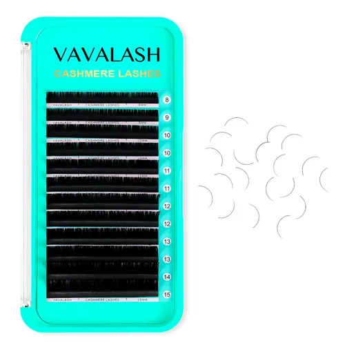 Miniatura 10 de Extensiones de pestañas VAVALASH 0.03/0.05/0.07, pestañas premium de seda en volumen, extensiones de pestañas individuales de 8-20 mm, pestañas
