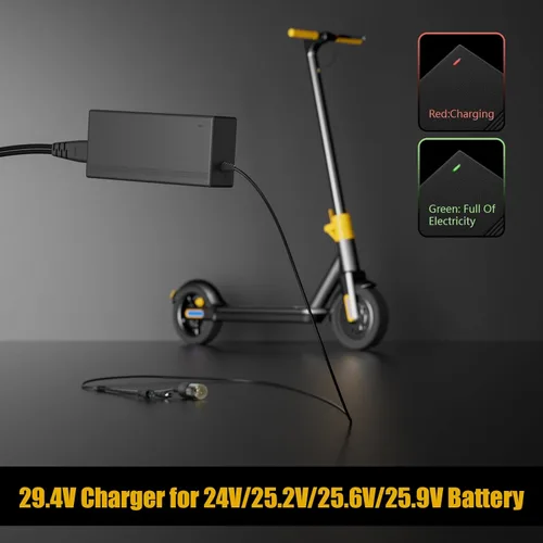 Miniatura 6 de Carsty Cargador para silla de ruedas y cargador de scooter de movilidad Carga rápida universal de 24 V 2 A Solución 3 en 1 certificada por