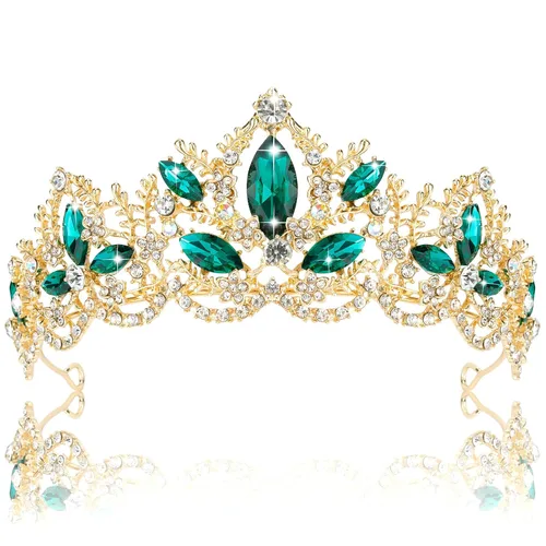 Miniatura 12 de Tiara de plata para boda, tiaras y coronas para mujer, tiara de reina de diamantes de imitación para mujer, corona de princesa, diadema