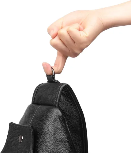 Miniatura 8 de Polare - Bolso bandolera de piel de vacuno impermeable y casual para hombre