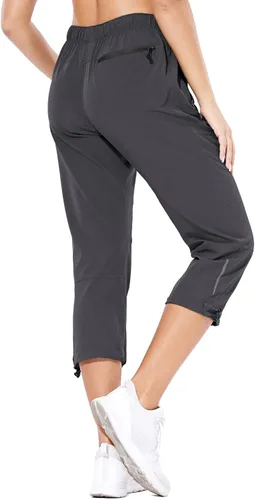 Miniatura 2 de BALEAF Women's Hiking Cargo Capris Outdoor Lightweight Water Resistant Pants UPF 50 Zipper Pockets
