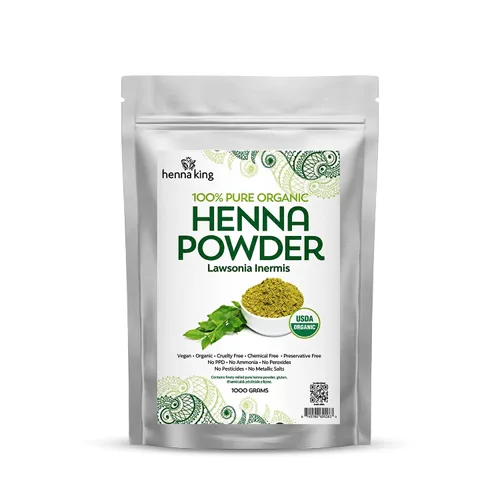 Miniatura 5 de Henna marrón puro natural 100% índigo en polvo natural para tatuajes temporales, tinte para el cabello y tinte de barba (Henna) orgánico, herbario