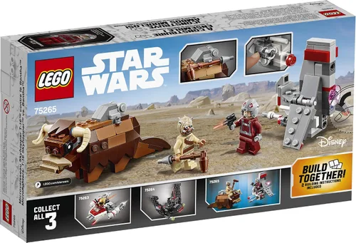 Miniatura 5 de LEGO Star Wars: A New Hope T-16 Skyhopper vs Bantha Microfighters 75265 Kit de construcción de juguetes coleccionables para niños, nuevo 2020